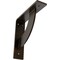 Ekena Millwork Bulwark Steel Bracket, Antiqued Bronze 2"W x 8"D x 8"H BKTM02X08X08BUABZ - alternate 1